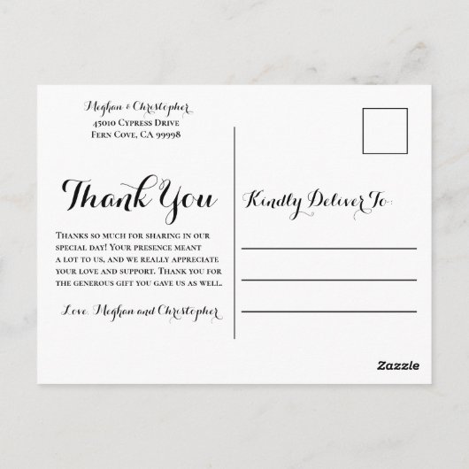 ひま素朴わり赤いバラ結婚の感謝の写真 ポストカード (裏面)