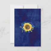 ひま素朴わり青フローララ結婚イト 出欠カード (裏面)