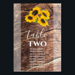 ひま素朴わ結婚わりのゲスト名 テーブルナンバー<br><div class="desc">このデザインは、木の背景に素朴なヒマワリを見せている。黄色、緑、茶色の色調は、素朴な自然の田舎園を作り感じ出す。不透明縁どな部分がヒマワリの中心を強調する。[反転]に同じデザインが表示される。エレガントなウェディングテーブル番号カードのデザインモダンと要素。マッチング結婚式招待状や他の文房具も用意。各テーカスタマイズブルの番号と購入は、必要なテーブル番号の数に応じて個別に行う。</div>