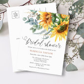 ひま素朴エレガント花ブライダルシャワー インビテーションポストカード