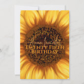 ひま素朴エレガント花誕生日 招待状 (裏面)