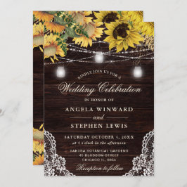 ひま素朴フラワーとメイスンジャイルライツ結婚 招待状