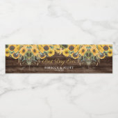 ひま素朴フラワーウッドバ最高のンデーエバ結婚ーズ ペットボトルラベル (シングルラベル)