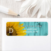 ひま素朴フラワーズバーンウッドカントリー結婚ズ ラベル (インサイチュ)