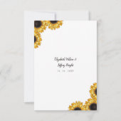 ひま素朴フラワーズメイスン結婚ジャー 出欠カード (裏面)