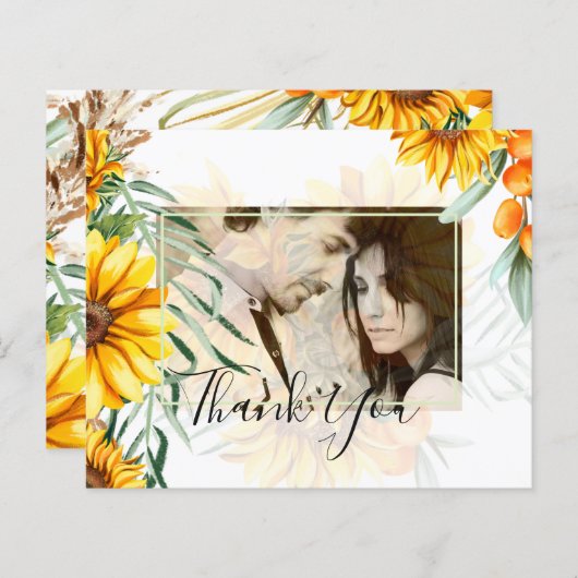 ひま素朴フラワーパンパスグラス結婚ズ (正面/裏面)