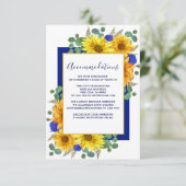 ひま素朴フラワーブルーバラ結婚ズ宿泊施設 エンクロージャーカード (スタンド正面)