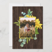 ひま素朴フラワーブーケ結婚ーズ 招待状 (裏面)