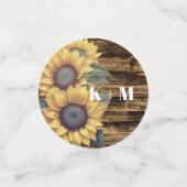 ひま素朴フラワーモノグラ結婚ムの コンフェッティ (スモール正面)