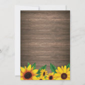 ひま素朴フラワー70番誕生日招待状 招待状 (裏面)