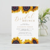 ひま素朴モダン花ブライダルブランチ 招待状 (スタンド正面)