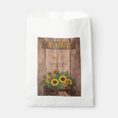 ひま素朴モダン花車赤ちゃんシャワー フェイバーバッグ (正面)