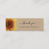 ひま素朴感謝していきカード スキニー名刺 (正面)