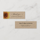 ひま素朴感謝していきカード スキニー名刺 (正面/裏面)