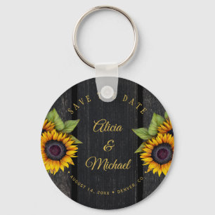 ひま素朴救花シックなバ結婚ンウッドの日付 キーホルダー