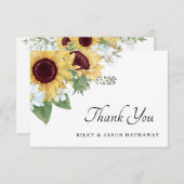 ひま素朴結婚花 サンキューカード (正面/裏面)