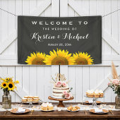 ひま素朴花エレガントシャルボードウェディングパーティー 横断幕