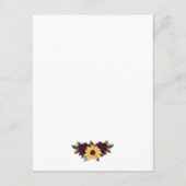 ひま素朴花バラ結婚詳細 エンクロージャーカード (裏面)