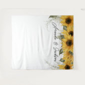 ひま素朴花結婚の写真ブース背景 タペストリー (正面(横))