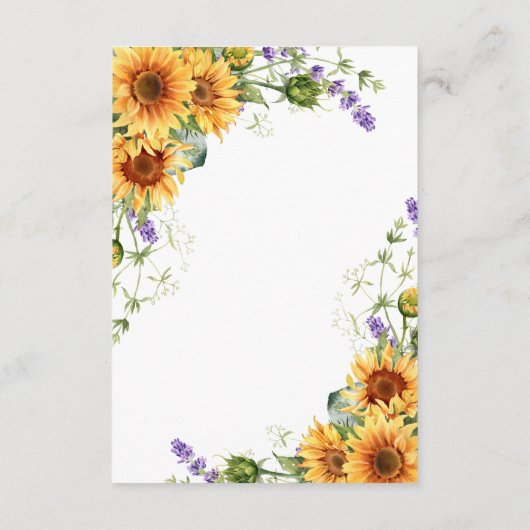 ひま素朴花結婚の詳細囲いカード エンクロージャーカード (裏面)