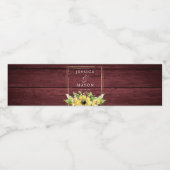 ひま素朴花結婚温室 ペットボトルラベル (シングルラベル)