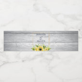 ひま素朴花結婚温室 ペットボトルラベル (シングルラベル)