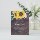 ひま素朴花 |ウッドありがとうご披露宴カード ポストカード (スタンド正面)