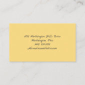 ひま素朴花 名刺 (裏面)