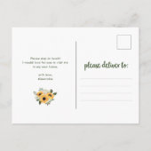 ひま素朴花 |新しいアドレスの移動案内 案内ポストカード (裏面)