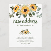 ひま素朴花 |新しいアドレスの移動案内 案内ポストカード (正面)