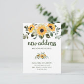 ひま素朴花 |新しいアドレスの移動案内 案内ポストカード (スタンド正面)