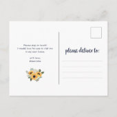 ひま素朴花 |新しいアドレスの移動案内 案内ポストカード (裏面)