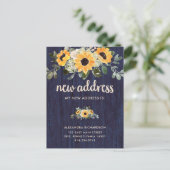 ひま素朴花 |新しいアドレスの移動案内 案内ポストカード (スタンド正面)