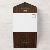 ひま素朴花 |水彩フローラ結婚ズ オールインワン招待状 (外側)