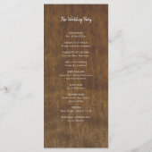 ひま素朴花 |水彩結婚式 プログラム (裏面)