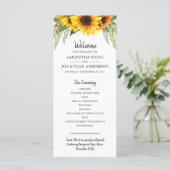 ひま素朴花 |水彩結婚式 プログラム (スタンド正面)