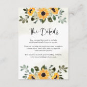 ひま素朴花 |水彩結婚詳細 エンクロージャーカード (正面)