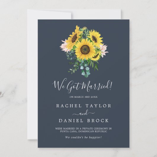 ひま素朴花 |海軍の駆け落ち宣言 案内状 (正面)