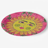 ひま絵を描フラワーガール紙プレート ペーパープレート (アングル)