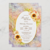 ひま絵を描花フローラブライダルブランチ 招待状 (正面/裏面)