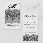 ひもで締められるあなたのモノグラムをカスタマイズ 名刺 (正面/裏面)