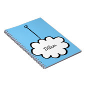 ひものパーソナライズな雲 ノートブック (右側)