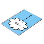 ひものパーソナライズな雲 ノートブック (左側)