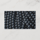 ひもの美しい赤鉄鉱のビーズ 名刺 (裏面)