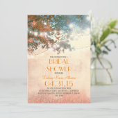 ひもは木及び愛鳥のブライダルシャワーをつけます 招待状 (スタンド正面)