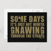 ひもを抜く価値がない ポストカード (正面/裏面)