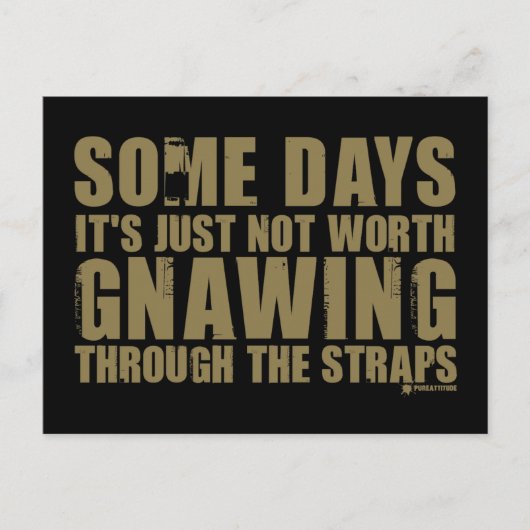 ひもを抜く価値がない ポストカード (正面)