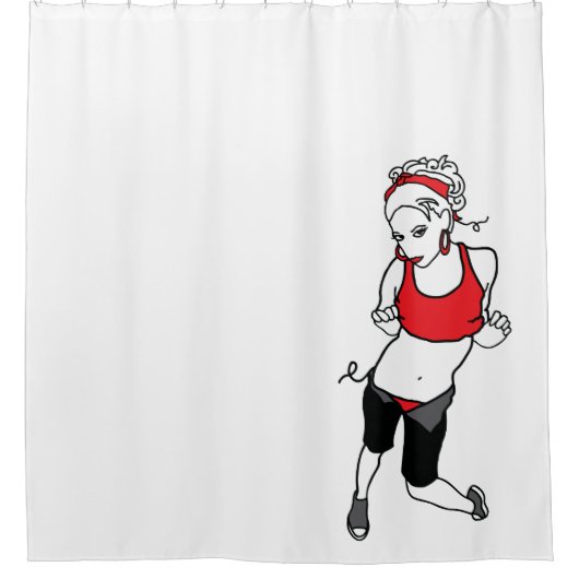 ひもビリー シャワーカーテン (正面)