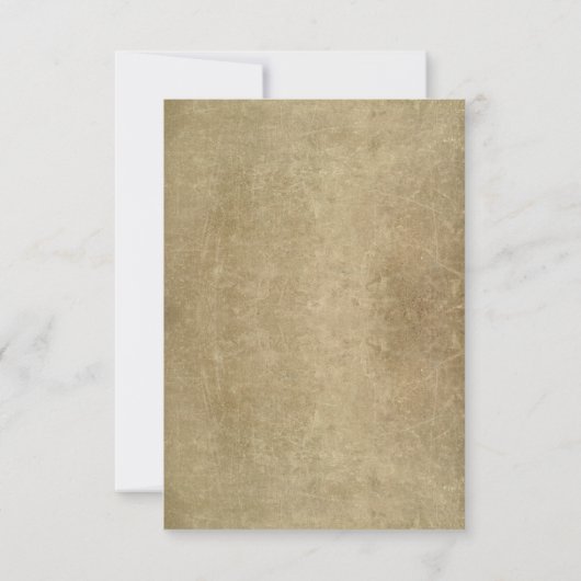 ひもライトが付いているRSVPカードを結婚するヴィンテージ 出欠カード (裏面)