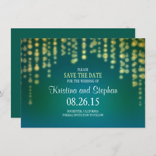 ひもライトは日付カードを救います セーブザデート (正面/裏面)